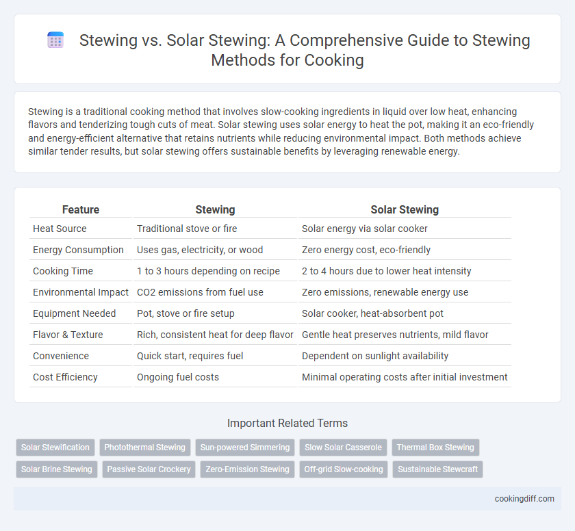 Stewing vs. Solar Stewing: A Comprehensive Guide to Stewing Methods for Cooking