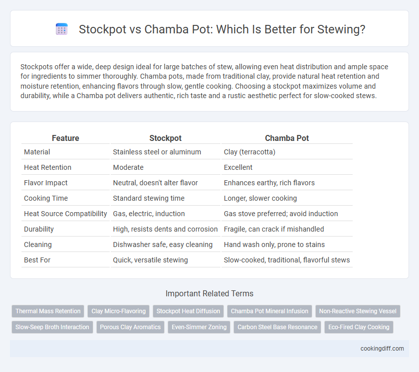Stockpot vs Chamba Pot: Which Is Better for Stewing?