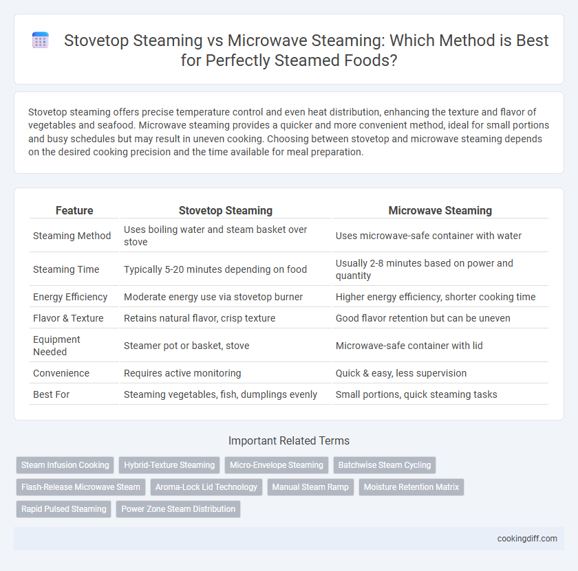 Stovetop Steaming vs Microwave Steaming: Which Method is Best for Perfectly Steamed Foods?