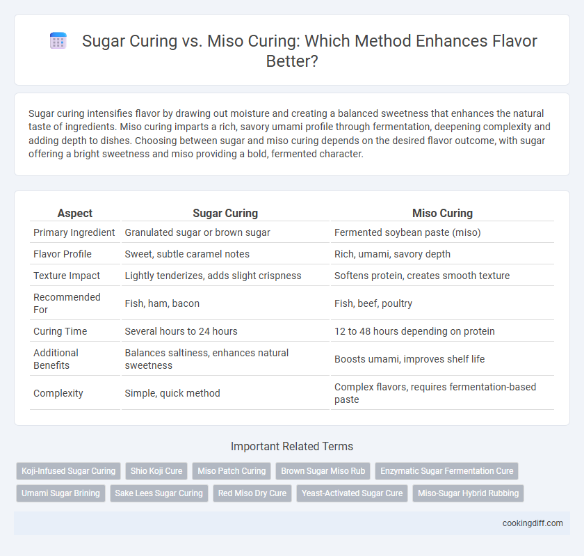 Sugar Curing vs. Miso Curing: Which Method Enhances Flavor Better?