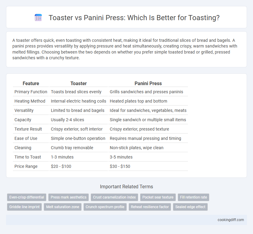 Toaster vs Panini Press: Which Is Better for Toasting?