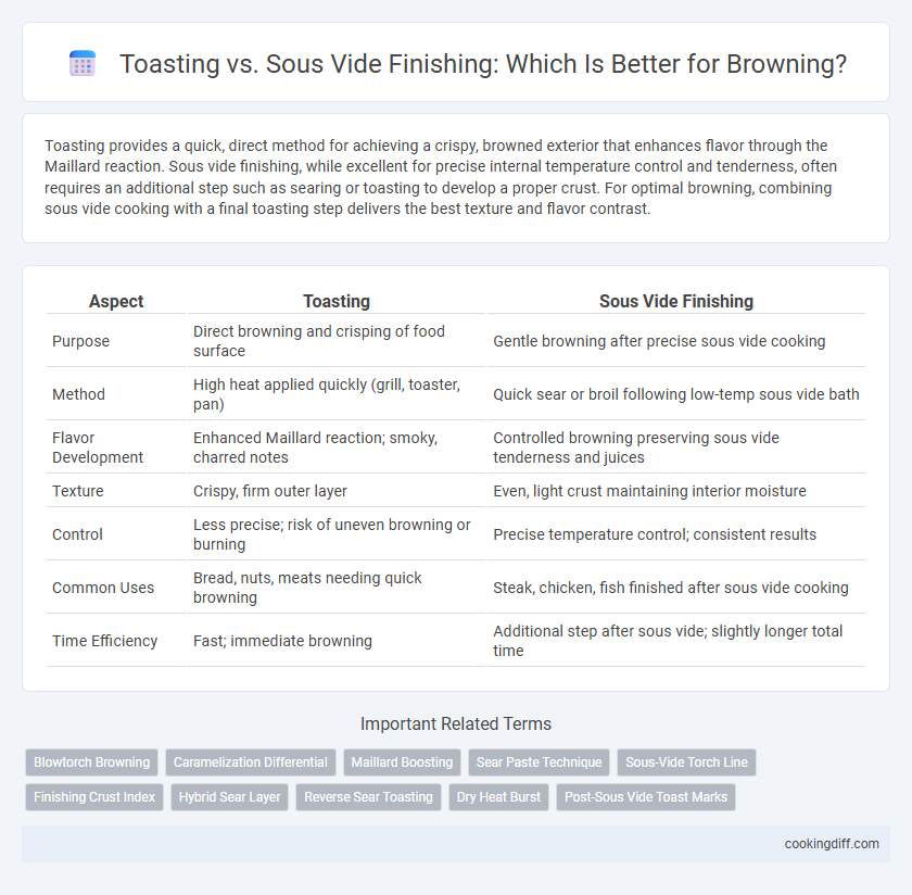 Toasting vs. Sous Vide Finishing: Which Is Better for Browning?