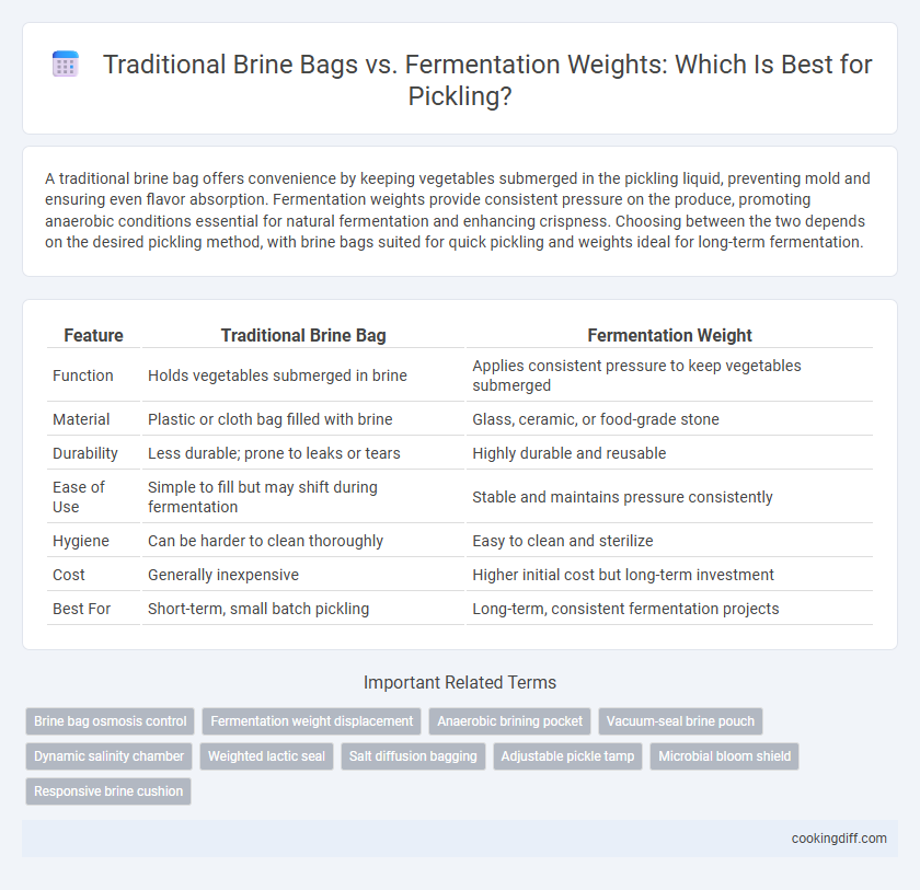 Traditional Brine Bags vs. Fermentation Weights: Which Is Best for Pickling?