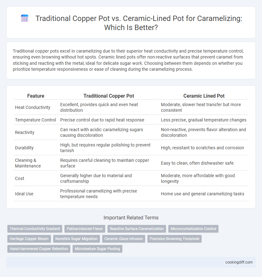 Traditional Copper Pot vs. Ceramic-Lined Pot for Caramelizing: Which Is Better?