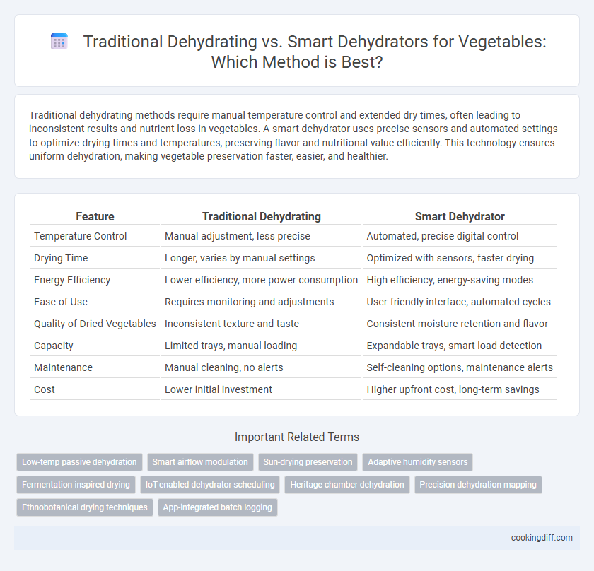 Traditional Dehydrating vs. Smart Dehydrators for Vegetables: Which Method is Best?