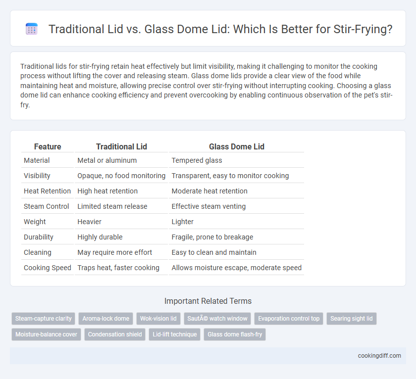 Traditional Lid vs. Glass Dome Lid: Which Is Better for Stir-Frying?
