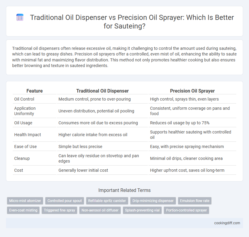 Traditional Oil Dispenser vs Precision Oil Sprayer: Which Is Better for Sauteing?