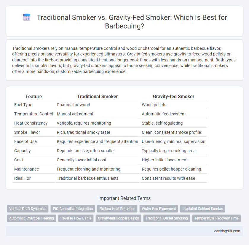 Traditional Smoker vs. Gravity-Fed Smoker: Which Is Best for Barbecuing?