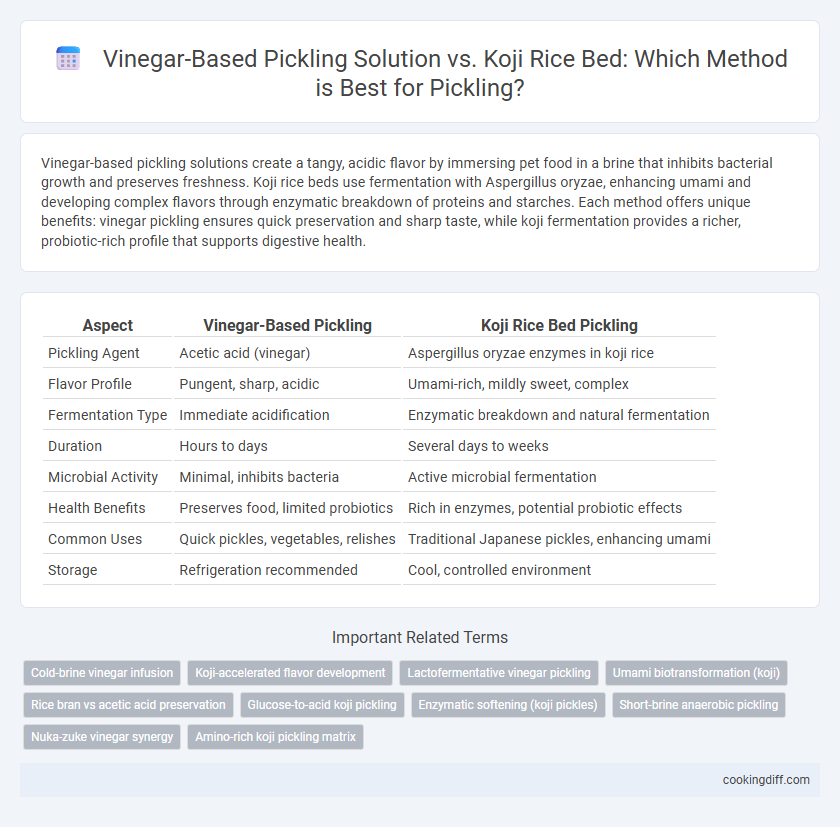 Vinegar-Based Pickling Solution vs. Koji Rice Bed: Which Method is Best for Pickling?