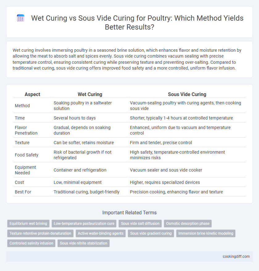 Wet Curing vs Sous Vide Curing for Poultry: Which Method Yields Better Results?