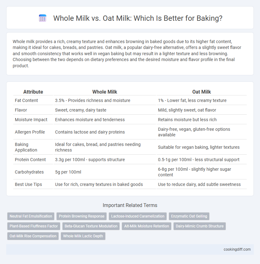 Whole Milk vs. Oat Milk: Which Is Better for Baking?