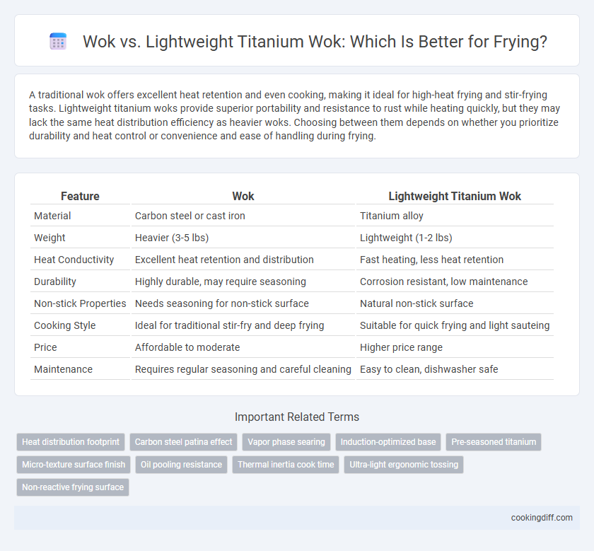Wok vs. Lightweight Titanium Wok: Which Is Better for Frying?