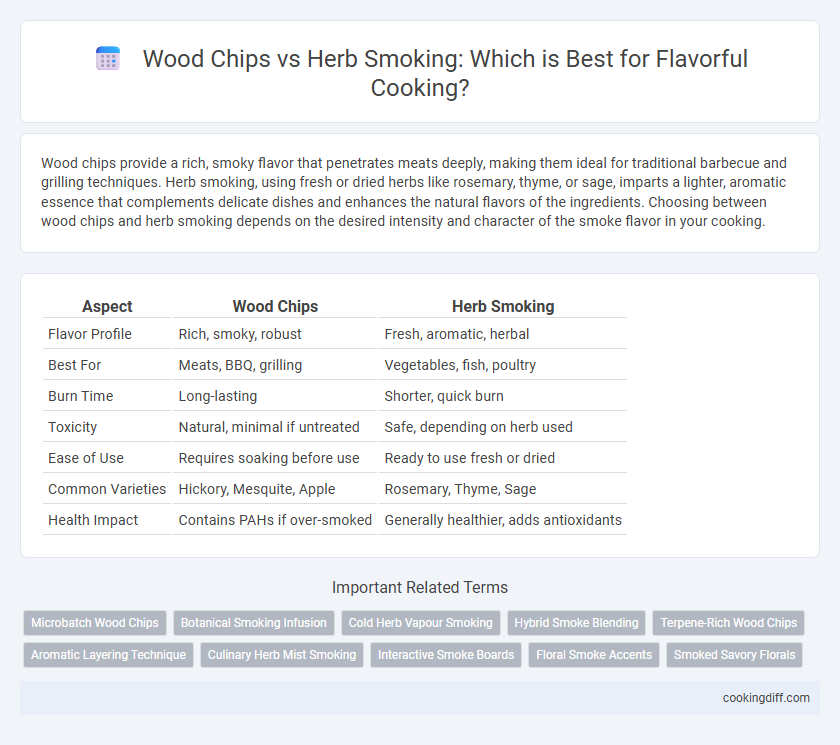 Wood Chips vs Herb Smoking: Which is Best for Flavorful Cooking?