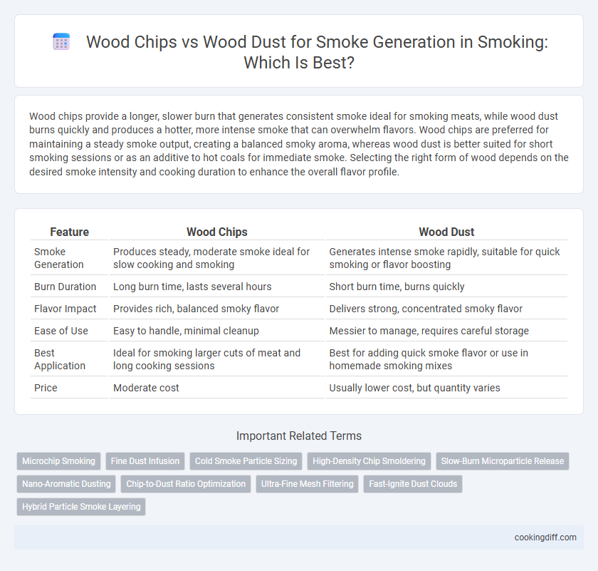 Wood Chips vs Wood Dust for Smoke Generation in Smoking: Which Is Best?